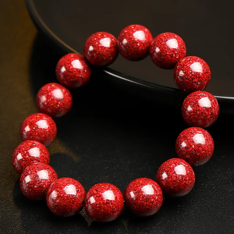 With The Heart Of The Jade Cinnabar Jade Bracelets Unisex-38