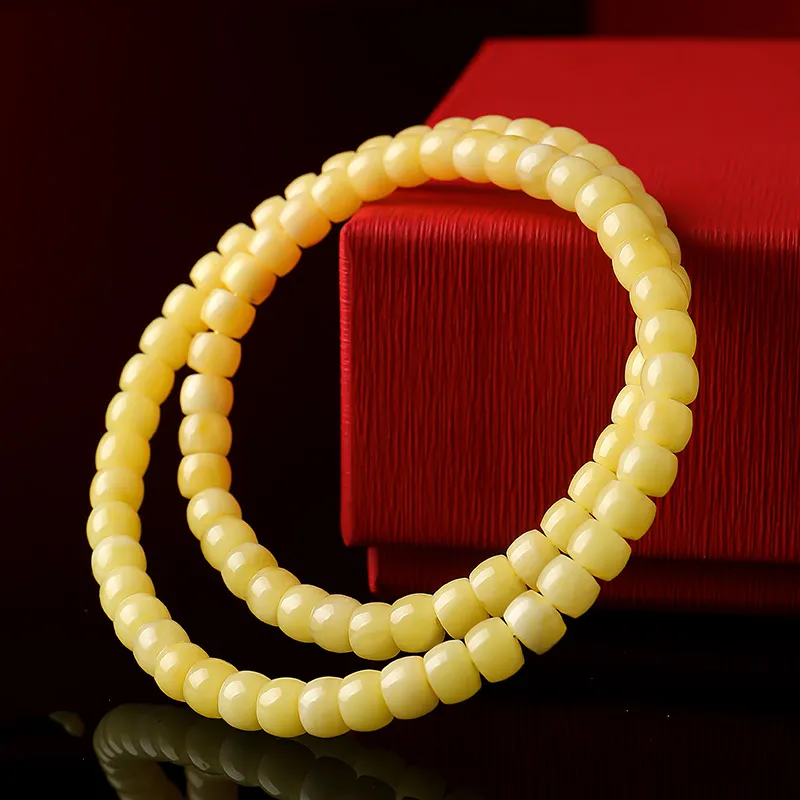 With The Heart Of The Jade Amber Bracelets Unisex-5