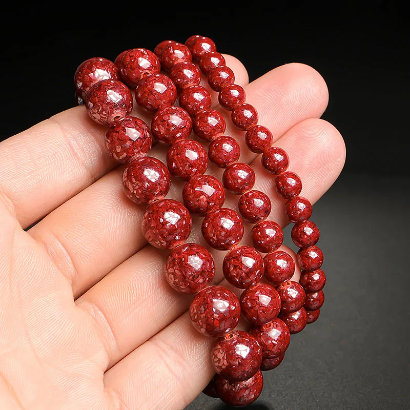 With The Heart Of The Jade Cinnabar Jade Bracelets Unisex-33
