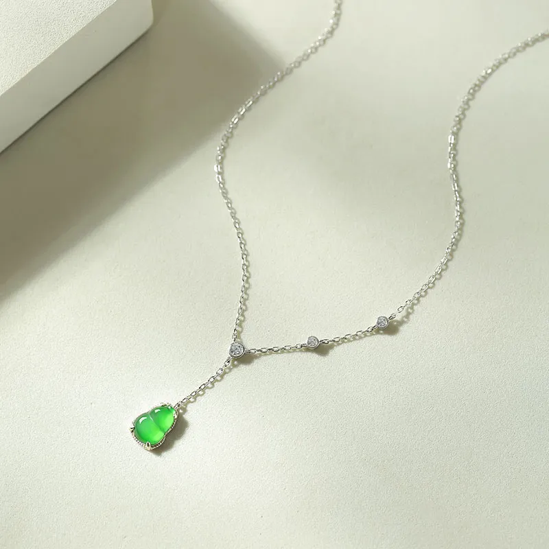 With the heart of the jade Jadeite Necklaces Women's-12