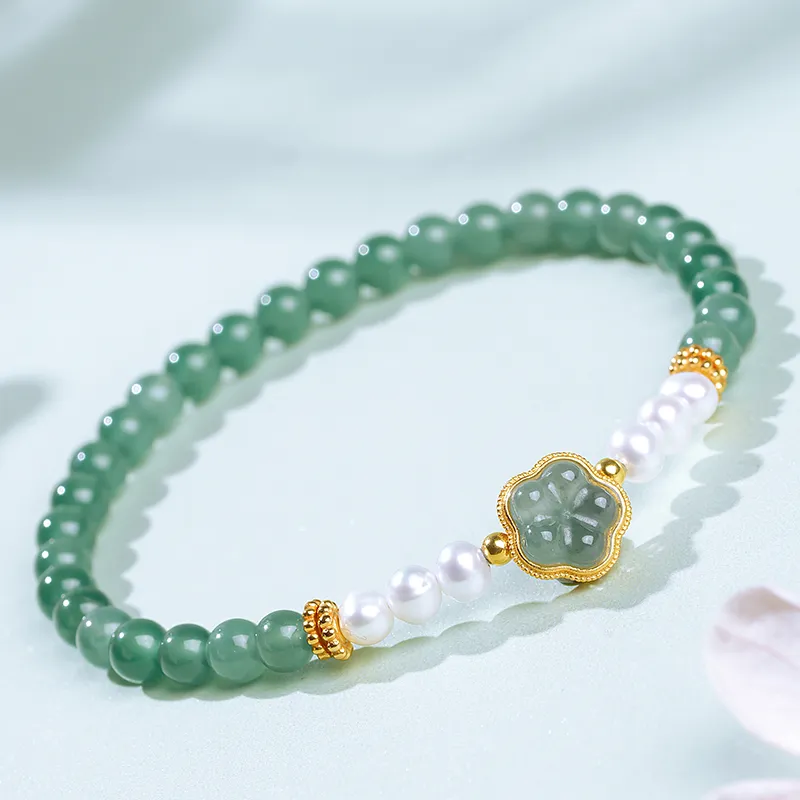 With The Heart Of The Jade Ice Glutinous Jadeite Bracelets Women's-4