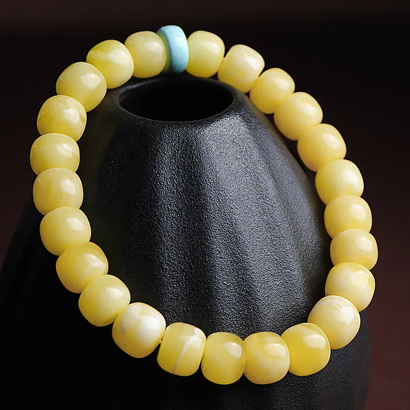 With The Heart Of The Jade Amber Jade Bracelets Unisex-5
