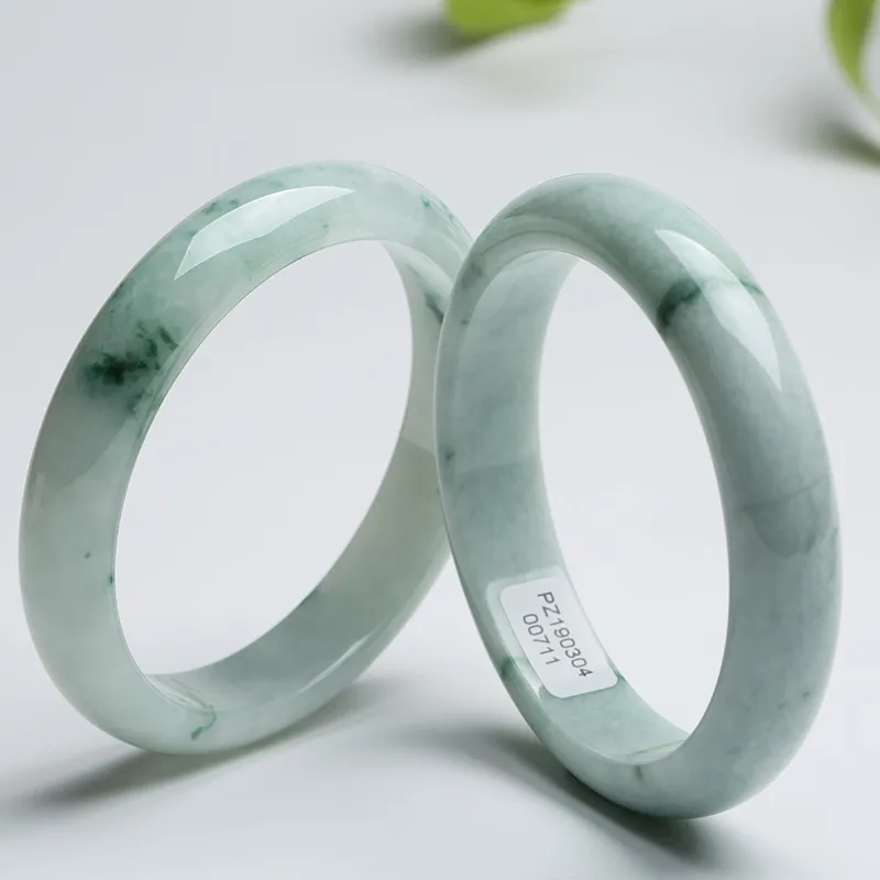 With The Heart Of The Jade Glutinous Jade Jadeite Bangles Women's-6