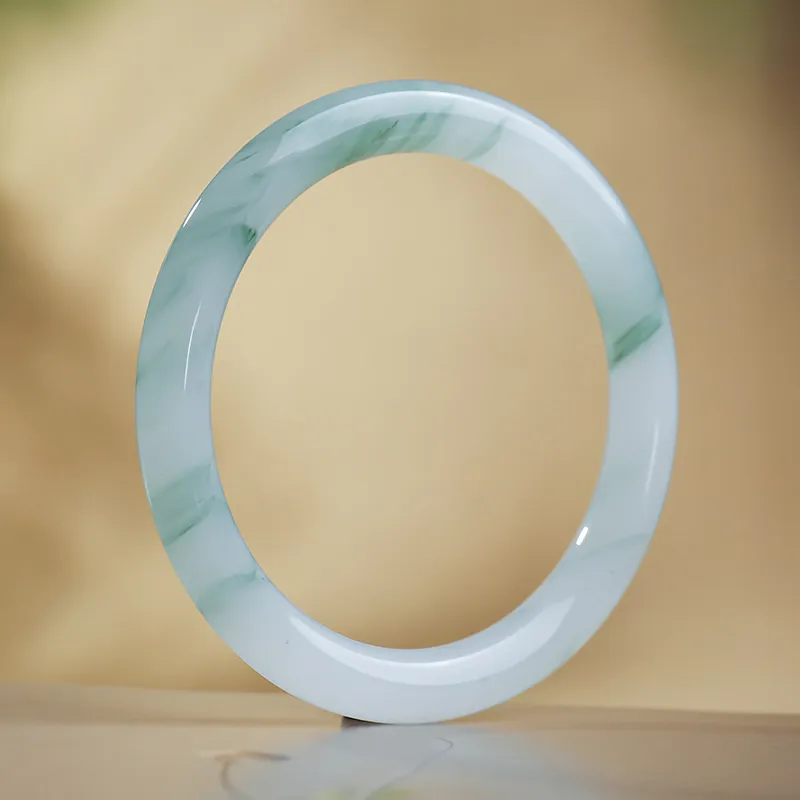 With The Heart Of The Jade Tianshan Jade Bangles Women's-1