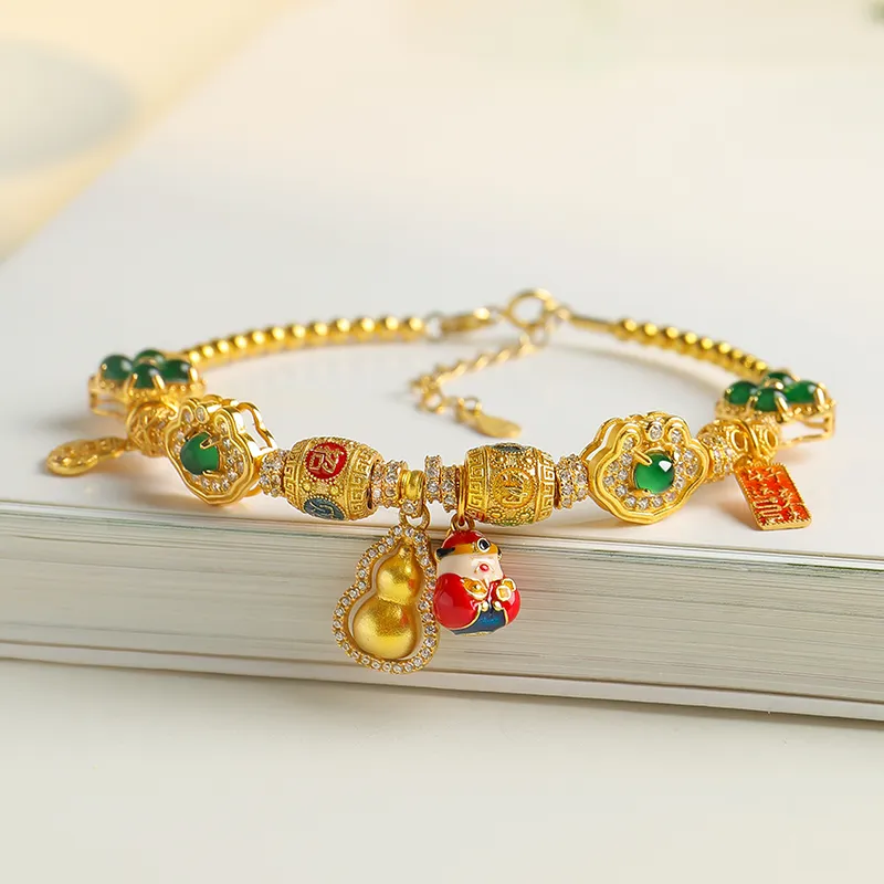 With The Heart Of The Jade Ice Glutinous Bracelets Women's-4