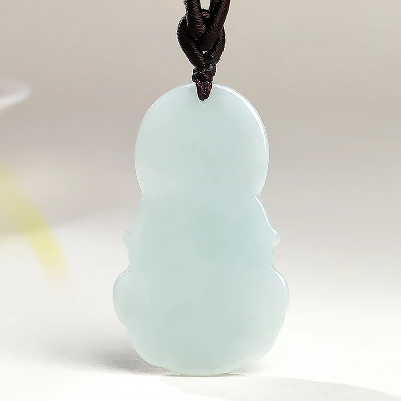 With The Heart Of The Jade Bean Type Jadeite Necklaces Women's-13