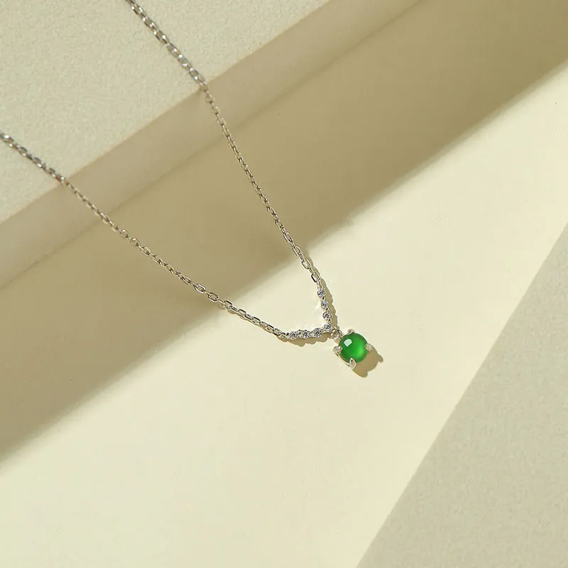 With The Heart Of The Jade Glutinous Jade Necklaces Women's-7
