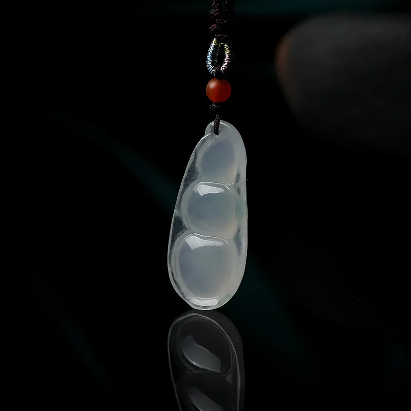 With The Heart Of The Jade Ice Glutinous Jadeite Necklaces Unisex-5