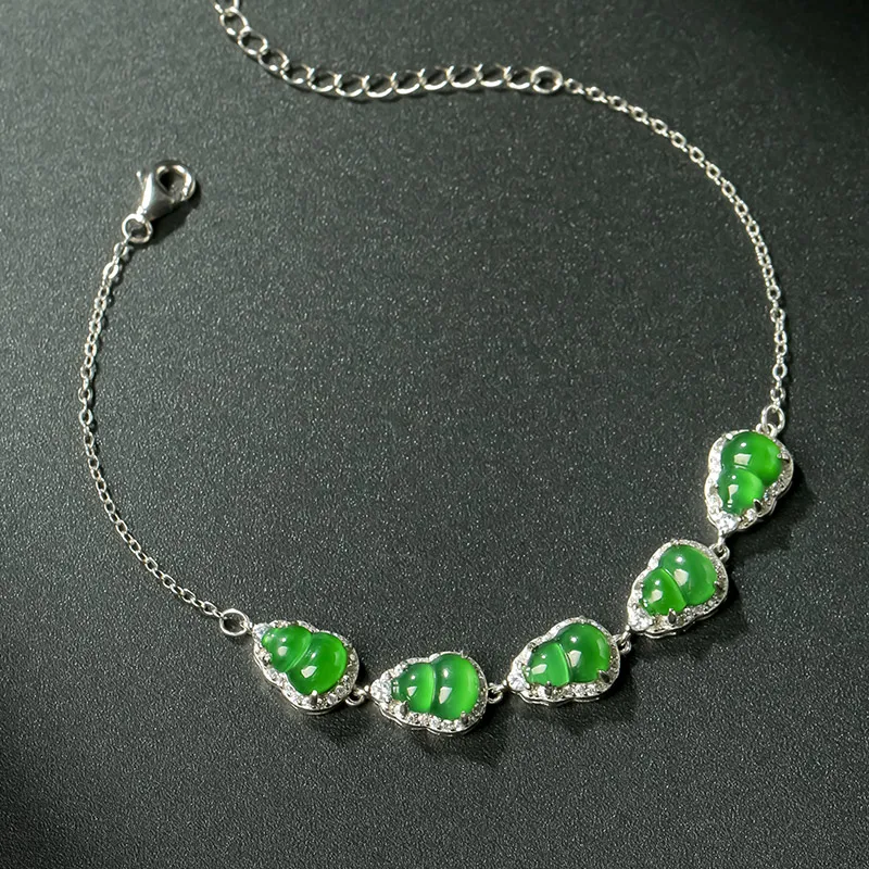 With The Heart Of The Jade Ice Glutinous Jadeite Bracelets Women's-1