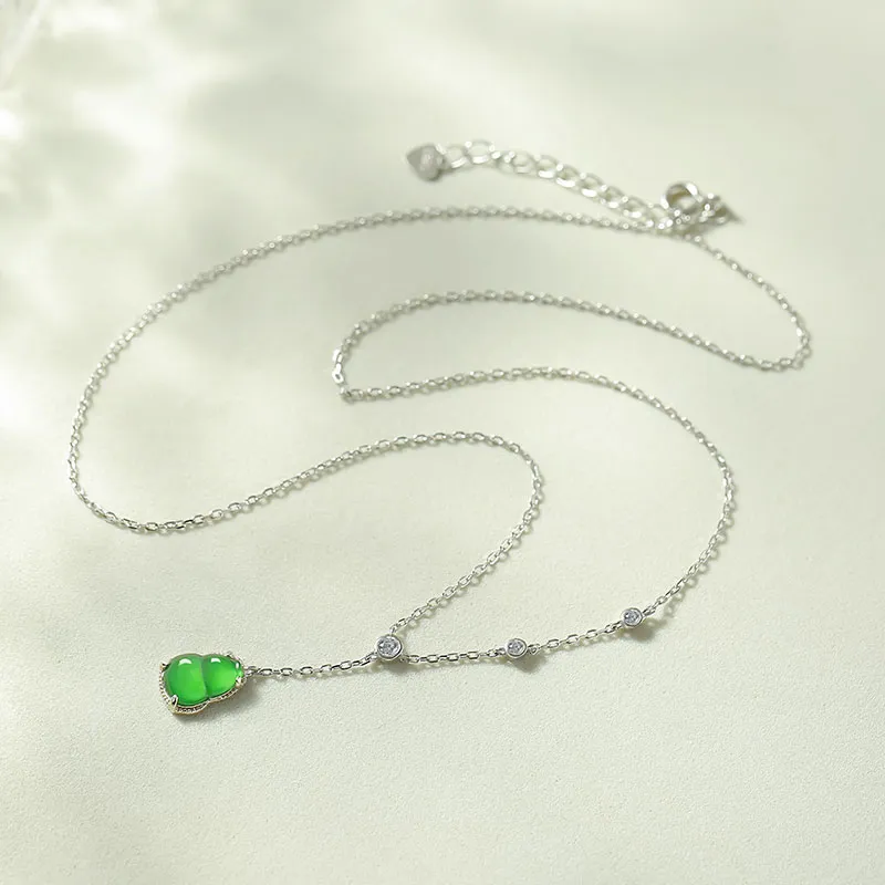 With the heart of the jade Jadeite Necklaces Women's-13