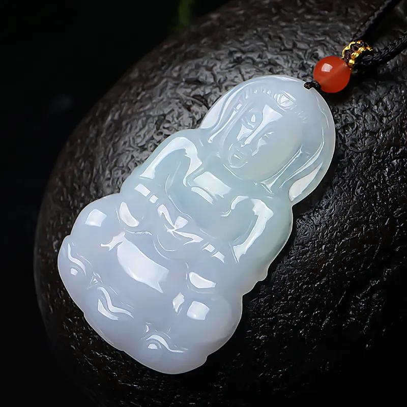 With The Heart Of The Jade Glutinous Jade Necklaces Men's-4