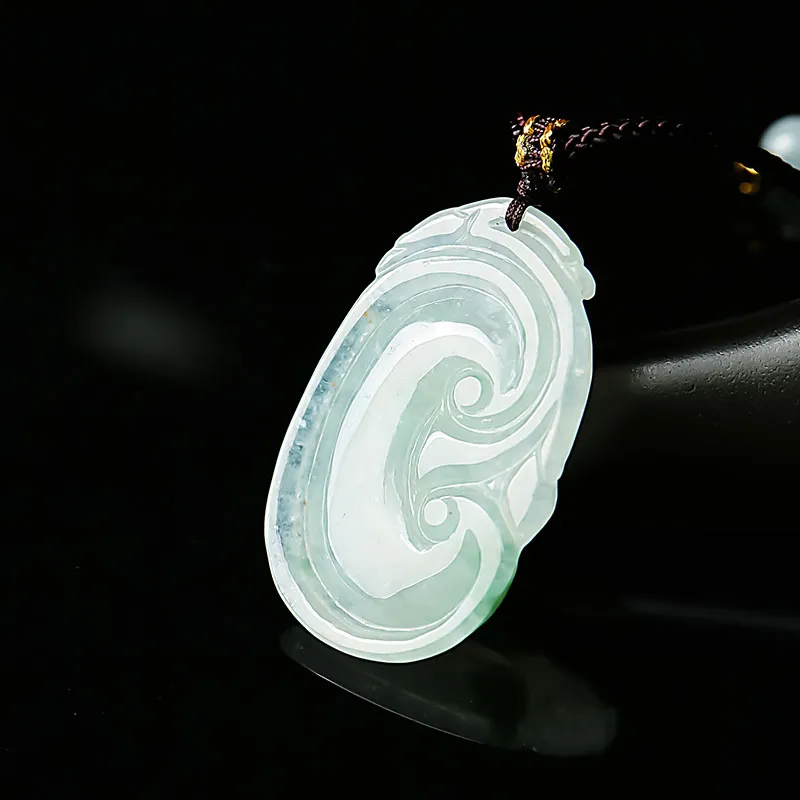 With the heart of the jade Jadeite Necklaces Unisex-16