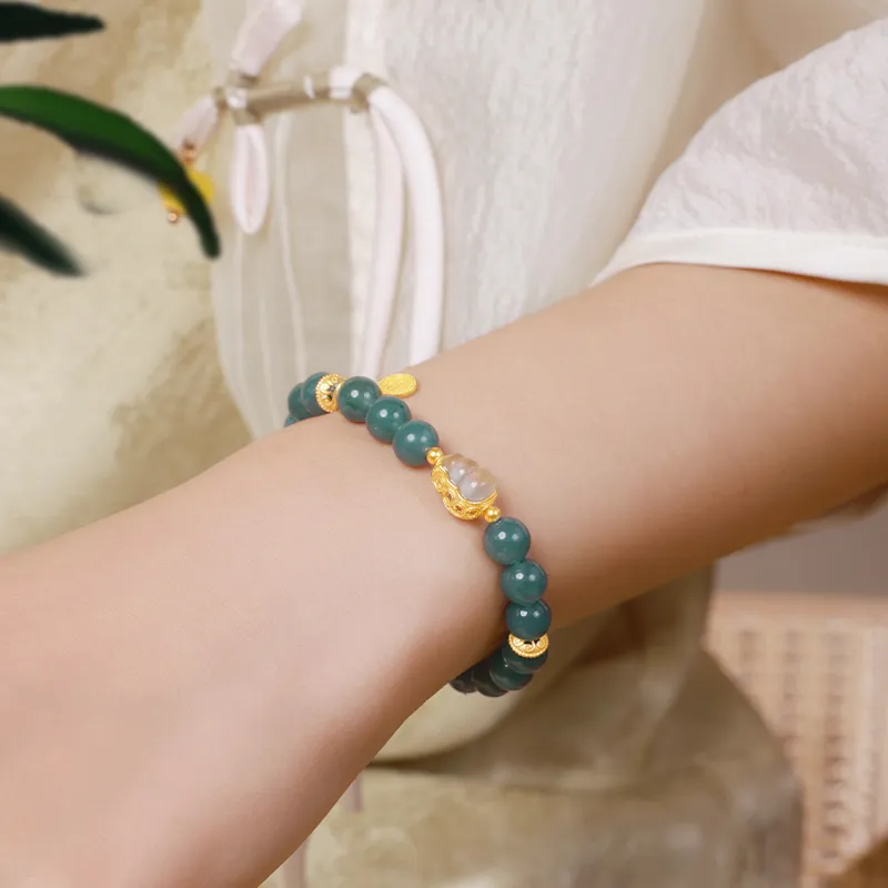 With The Heart Of The Jade Ice Glutinous Bracelets Women's-9