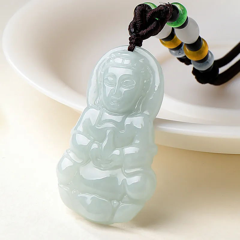 With The Heart Of The Jade Bean Type Jadeite Necklaces Women's-12