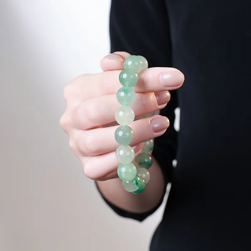 With The Heart Of The Jade African Emerald Bracelets Unisex-2