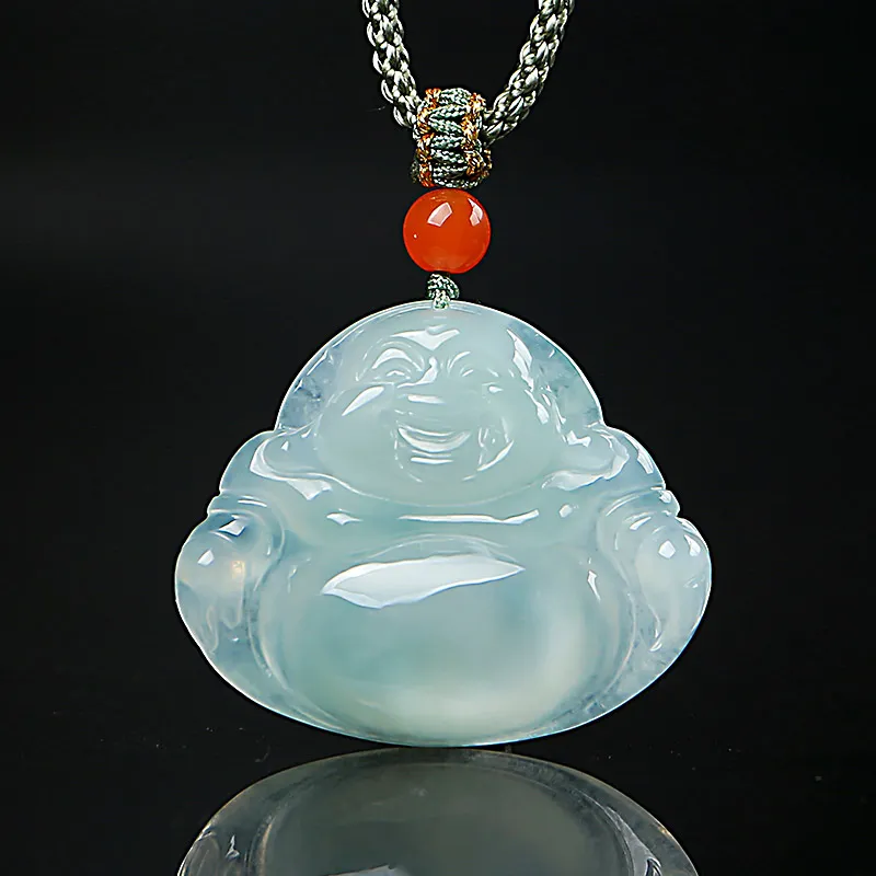 With The Heart Of The Jade Ice Glutinous Jadeite Necklaces Women's-2