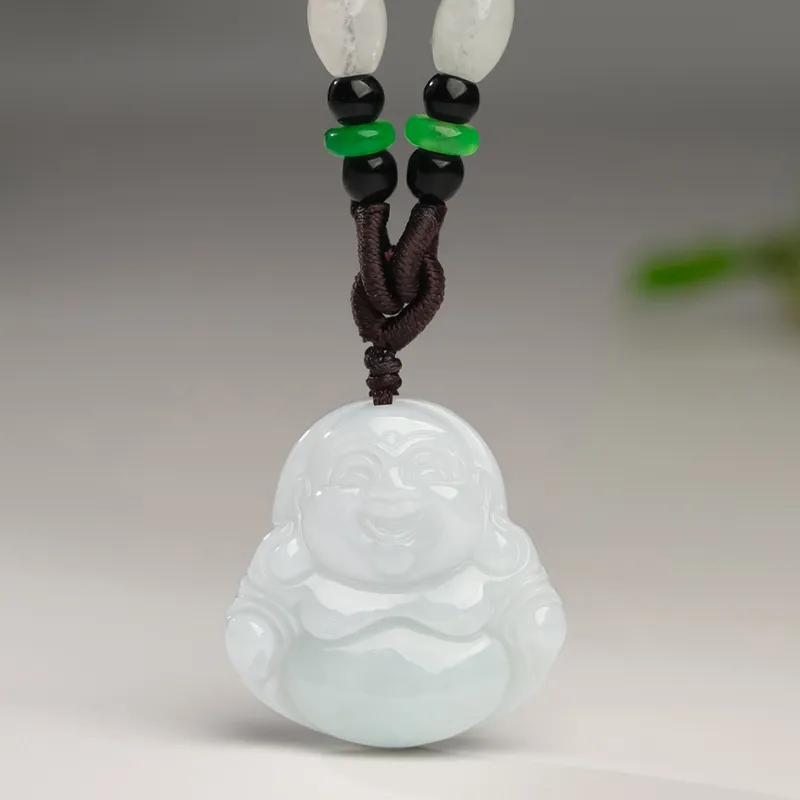 With The Heart Of The Jade Bean Type Jadeite Necklaces Women's-1