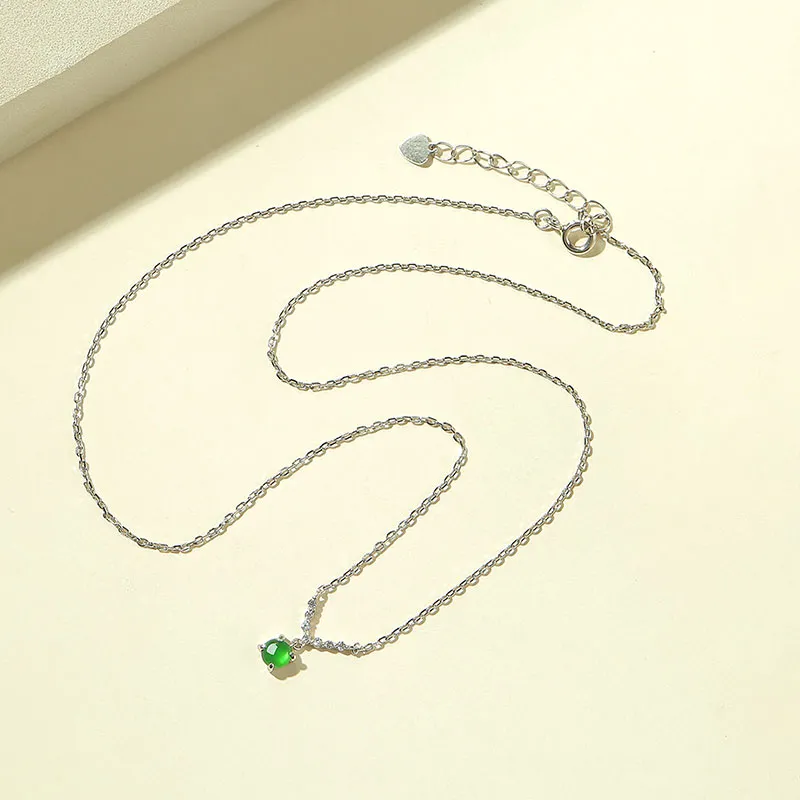 With The Heart Of The Jade Glutinous Jade Necklaces Women's-5