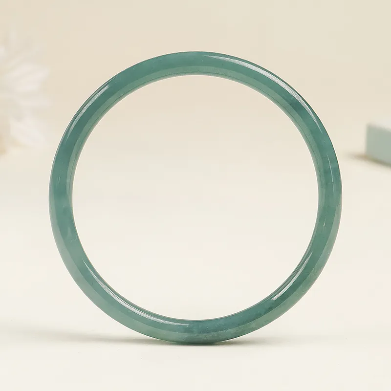 With The Heart Of The Jade Glutinous Jade Jadeite Bangles Women's-6