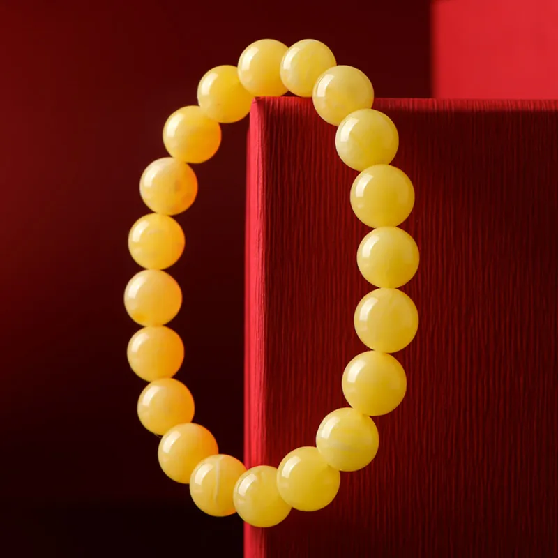 With The Heart Of The Jade Amber Bracelets Unisex-3