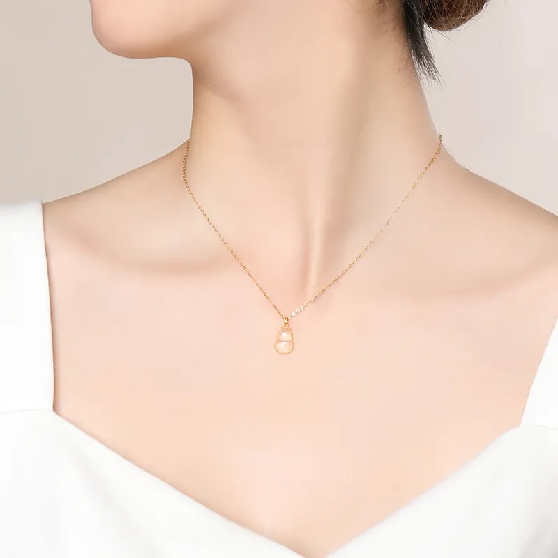 With The Heart Of The Jade Ice Glutinous Jadeite Necklaces Women's-4