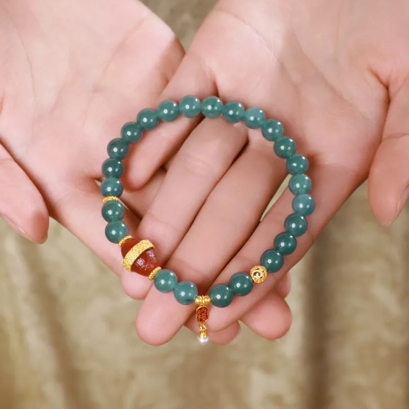 With The Heart Of The Jade Ice Glutinous Bracelets Women's-23