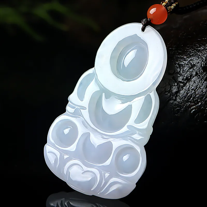 With The Heart Of The Jade Glutinous Jade Necklaces Men's-7