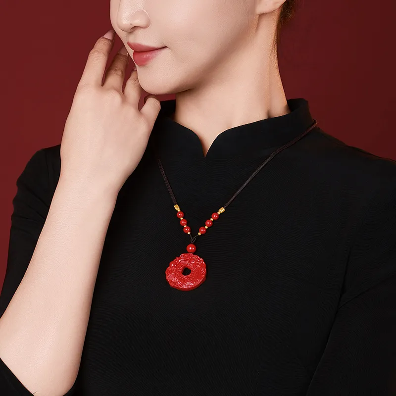 With The Heart Of The Jade Necklaces Unisex-4