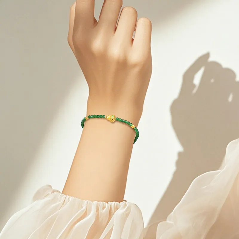With The Heart Of The Jade Ice Glutinous Jadeite Bracelets Women's-2