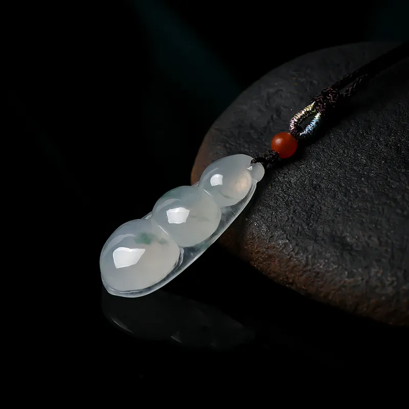 With The Heart Of The Jade Ice Glutinous Jadeite Necklaces Unisex-6
