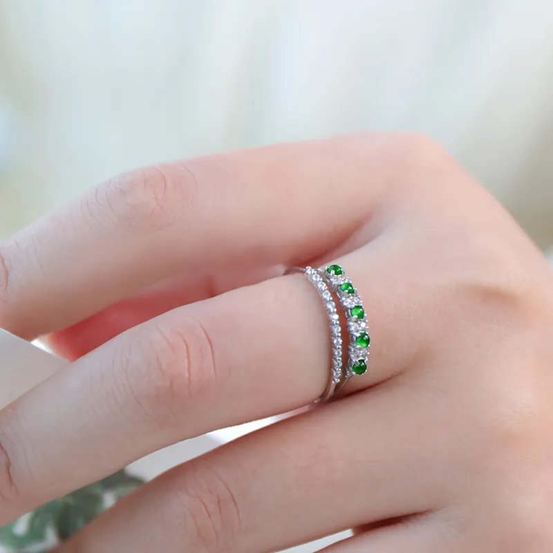 With The Heart Of The Jade Glutinous Jade Jadeite Rings Women's-4