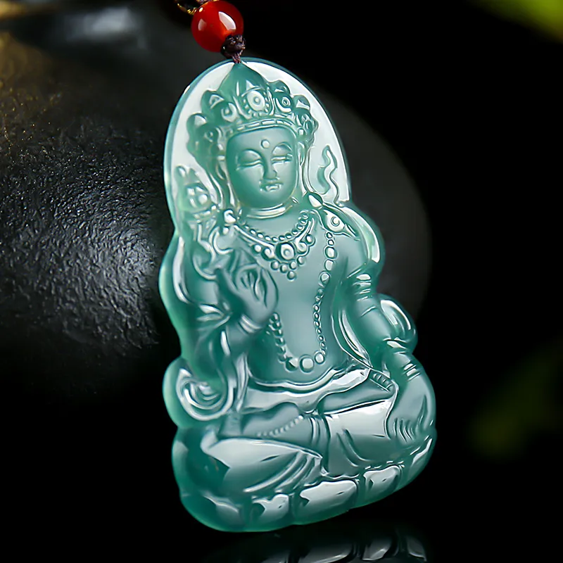 With The Heart Of The Jade Ice Glutinous Jadeite Necklaces Men's-4