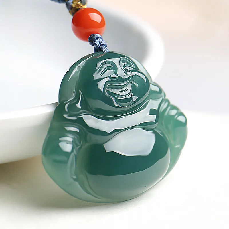 With The Heart Of The Jade Ice Glutinous Jadeite Necklaces Unisex-7
