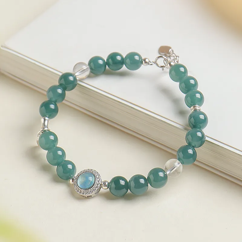 With The Heart Of The Jade Ice Glutinous Jadeite Bracelets Women's-3