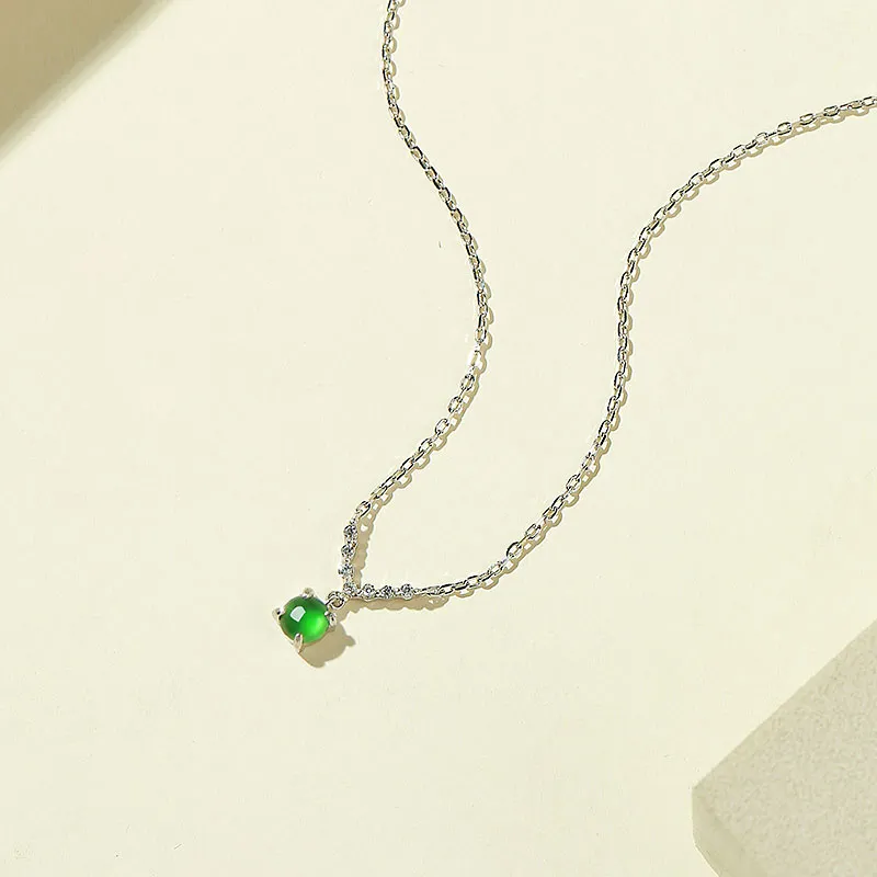 With The Heart Of The Jade Glutinous Jade Necklaces Women's-8