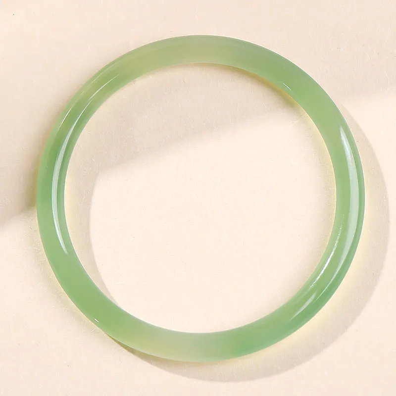 With The Heart Of The Jade Chalcedony Bangles Women's-7