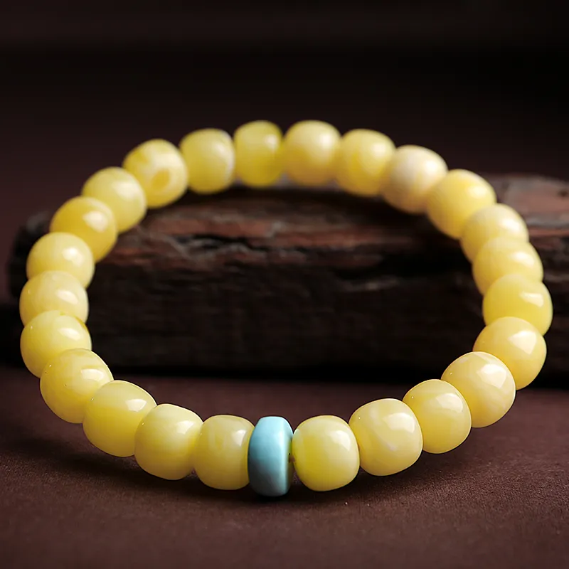 With The Heart Of The Jade Amber Jade Bracelets Unisex-7