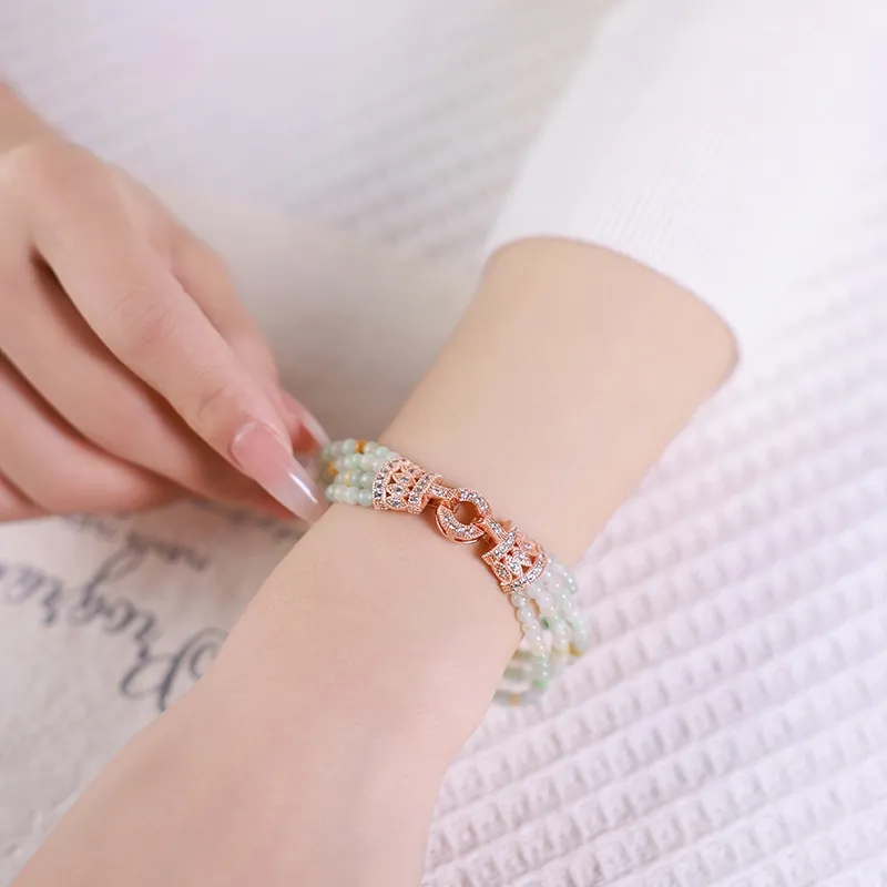 With The Heart Of The Jade Glutinous Jade Bracelets Women's-3