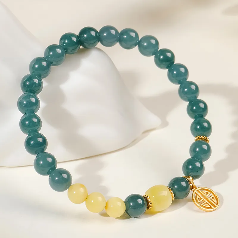 With The Heart Of The Jade Ice Glutinous Bracelets Women's-19