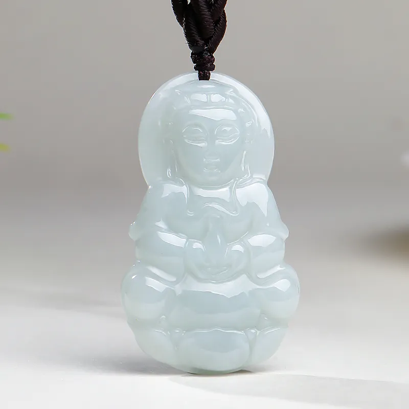 With The Heart Of The Jade Bean Type Jadeite Necklaces Women's-8