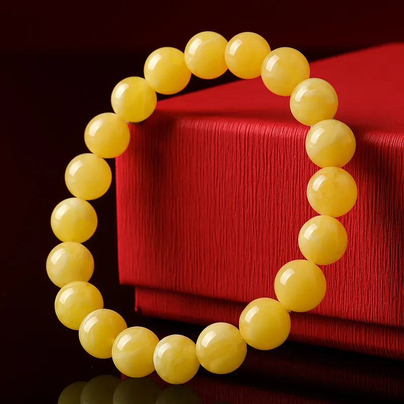 With The Heart Of The Jade Amber Bracelets Unisex-4