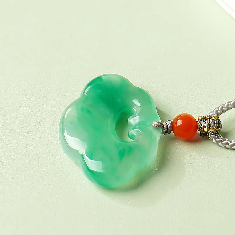 With The Heart Of The Jade African Emerald Necklaces Unisex-6