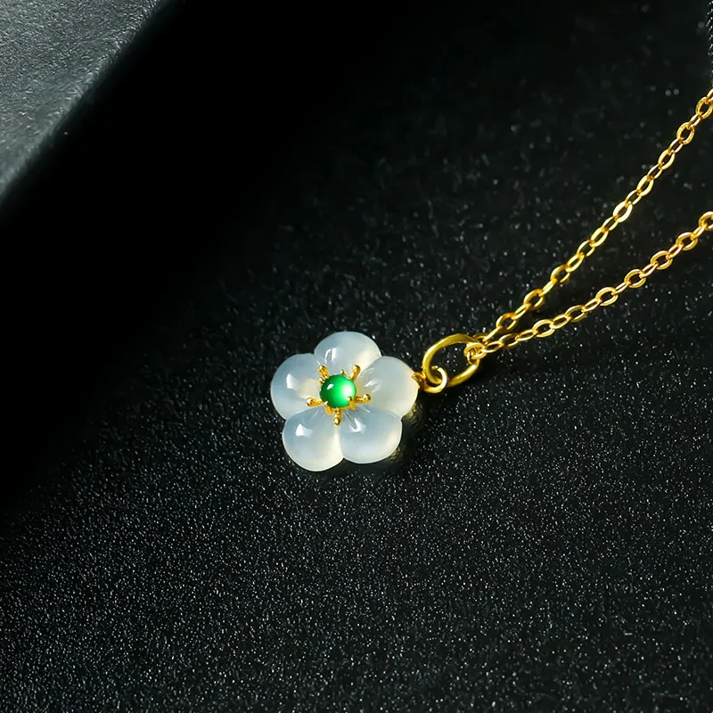 With the heart of the jade Jadeite Necklaces Women's-13