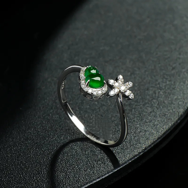 With The Heart Of The Jade Glutinous Jade Jadeite Rings Women's-9