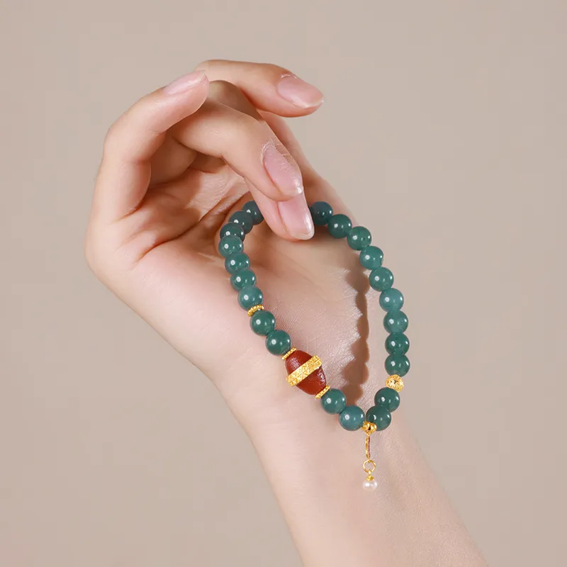 With The Heart Of The Jade Ice Glutinous Bracelets Women's-24