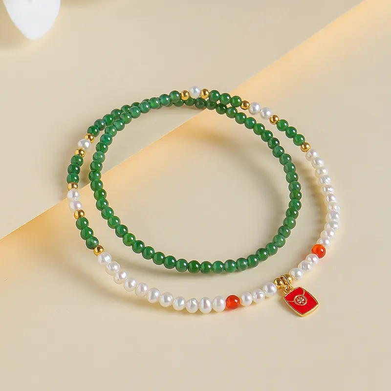 With The Heart Of The Jade Ice Glutinous Jadeite Bracelets Women's-7