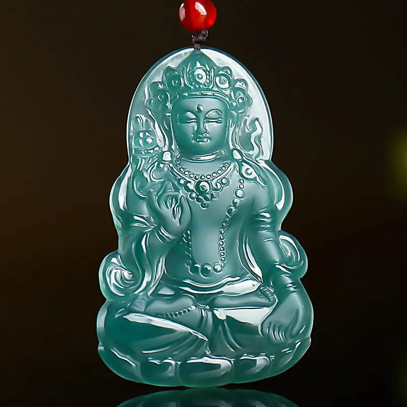 With The Heart Of The Jade Ice Glutinous Jadeite Necklaces Men's-7