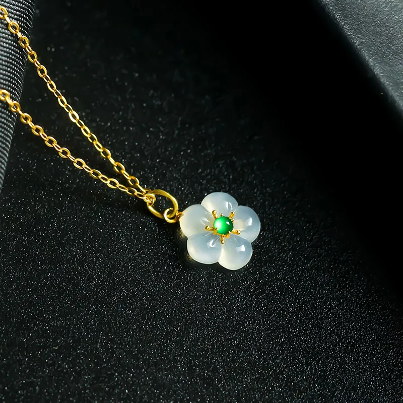 With the heart of the jade Jadeite Necklaces Women's-7