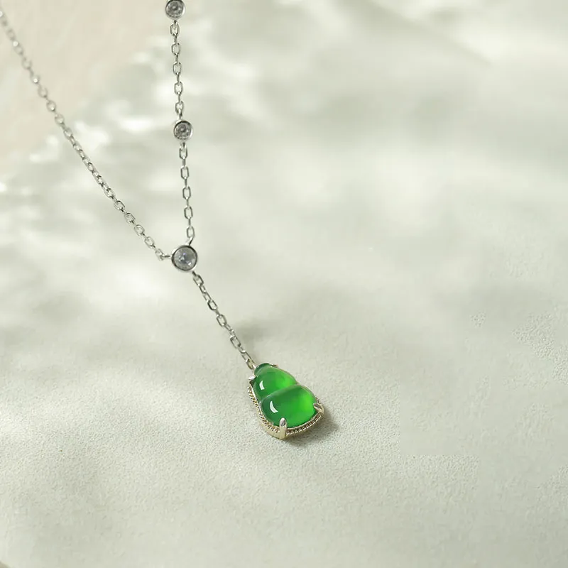 With the heart of the jade Jadeite Necklaces Women's-4
