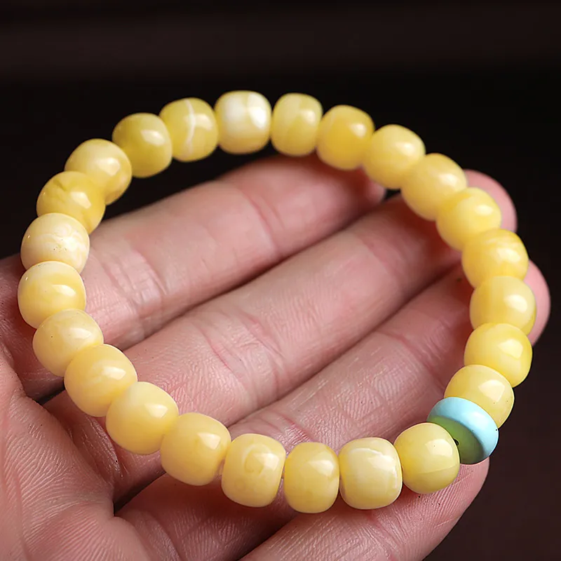 With The Heart Of The Jade Amber Jade Bracelets Unisex-9